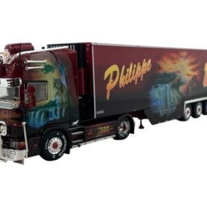 SCANIA Série 4 Topline 4×2 avec remorque frigo 3 essieux TRANSPORTS BEAU COUGAR