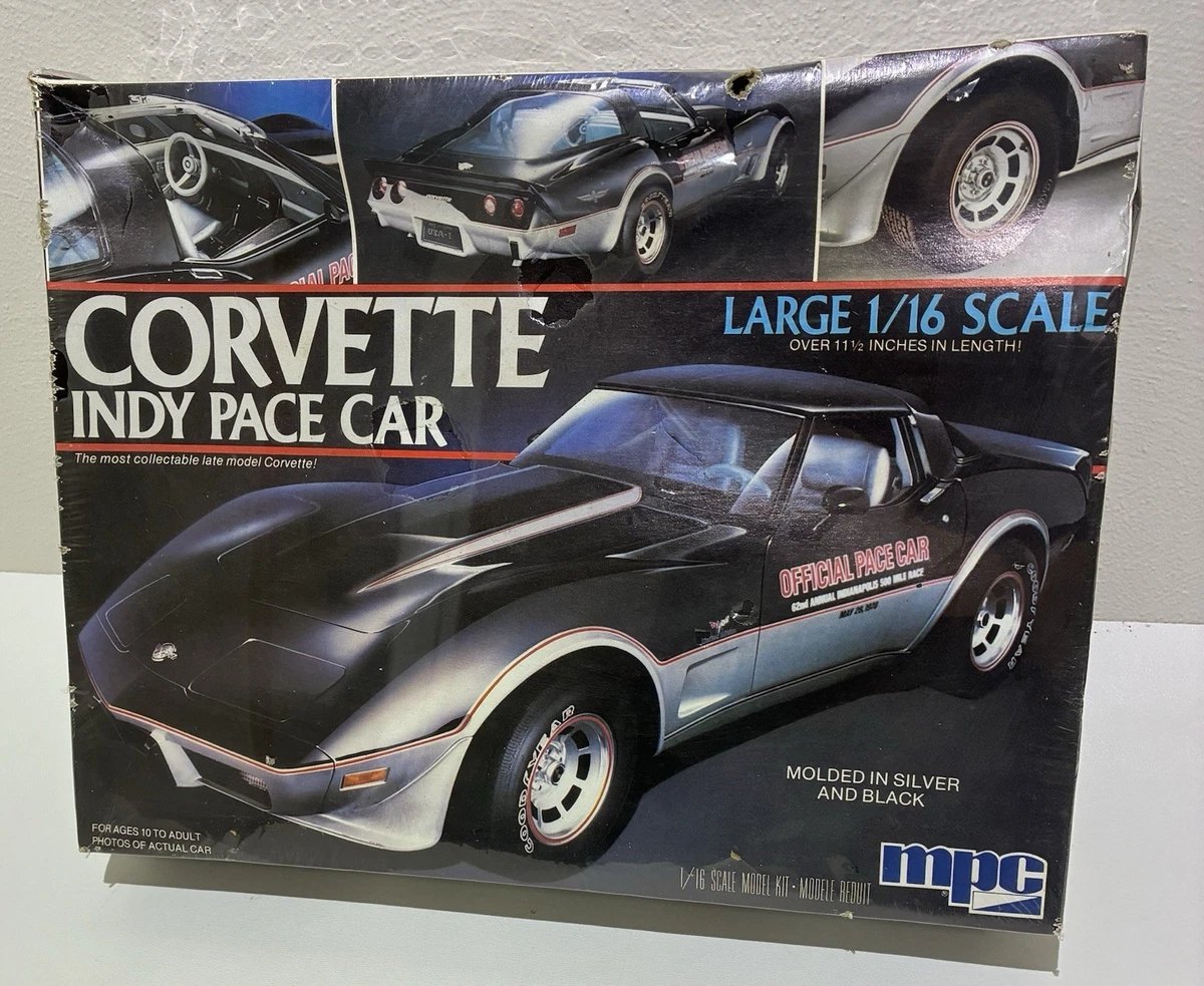 MPC CORVETTE INDY PACE CAR 1/16 FACTORY SEALED 1-3073 Model Kit Vintage